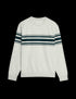 Cotton Rich Waffle Striped Sweatshirt